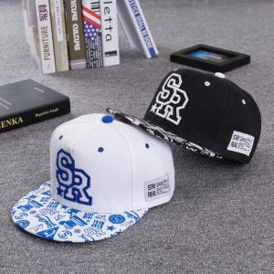 2024 SR Embroidered Baseball Cap β Unisex Flat-Brim Snapback for Hip Hop & Outdoor Style