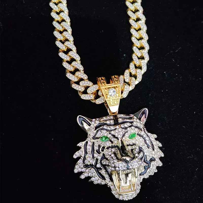Hip Hop 3D Tiger Pendant Necklace - Image 6