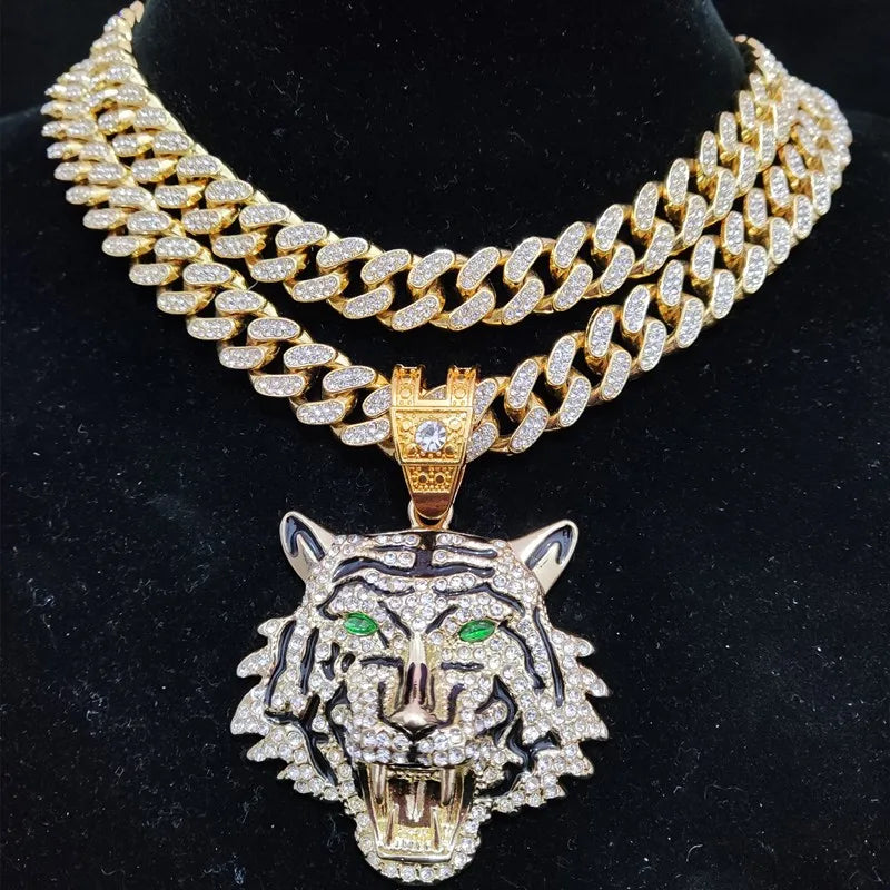 Hip Hop 3D Tiger Pendant Necklace - Image 4