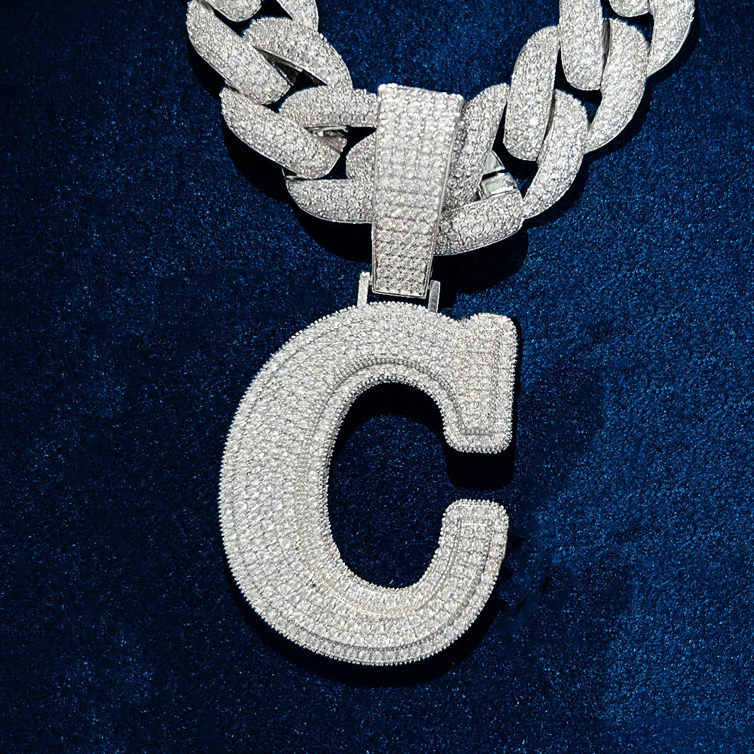 CUC Double Layer Initial Pendant - Image 3