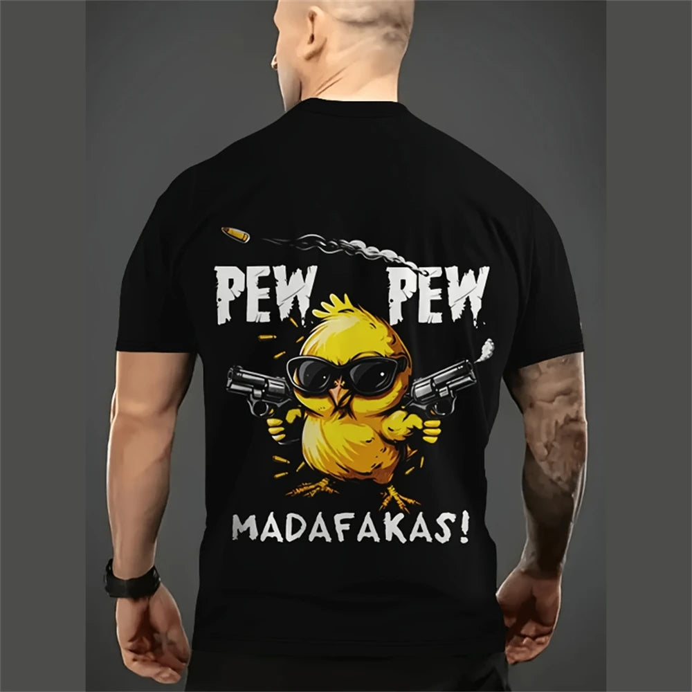 Funny Cartoon 3D Print T-Shirt – Men’s Oversized Breathable Streetwear Tee - Image 3