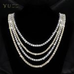 Classical 4MM Tennis Chain Iced Out Bracelet Necklace