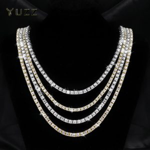 Classical 4MM Tennis Chain Iced Out Bracelet Necklace