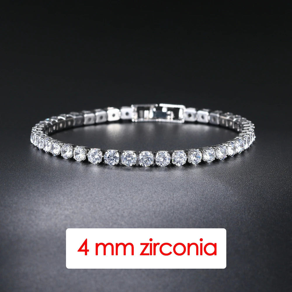 Hip Hop Iced Out Tennis Bracelet for Men – 3/4/5mm Cubic Zirconia Streetwear Jewelry - Image 10