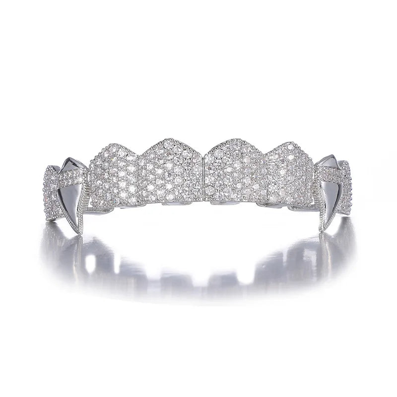 Htpwe Hip Hop Full CZ Teeth Grillz - Image 9