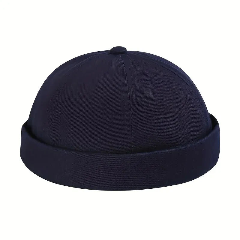 Vintage Brimless Dome Cap – Unisex Adjustable Cotton Melon Beanie for Hip Hop & Streetwear - Image 8