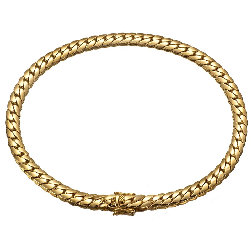 Hip Hop Bling Gold Cuban Link Chain - Image 4