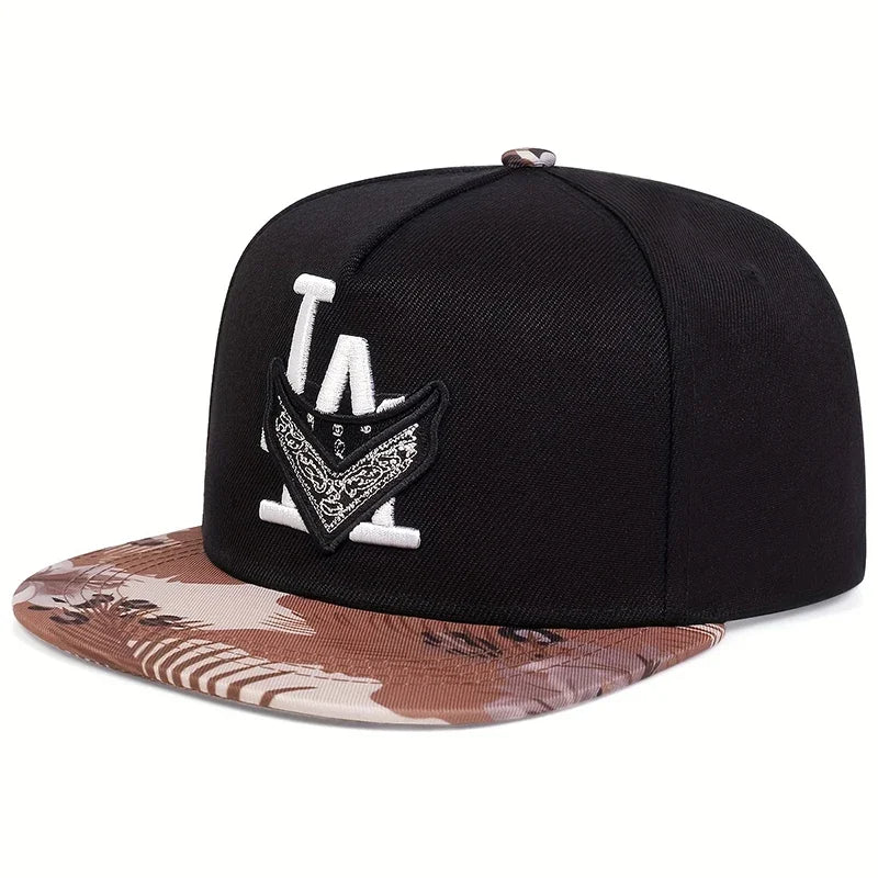 Unisex Los Angeles Embroidery Snapback Cap – Hip-Hop Trucker Hat for Spring & Autumn - Image 2