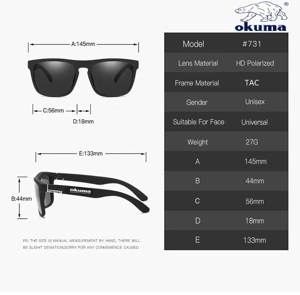 Okuma Polarized Sunglasses – UV400 Outdoor Eyewear for Men & Women - Image 3