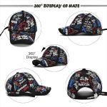 Unisex Letter Geometry Print Snapback – Adjustable Baseball Cap for Spring & Autumn
