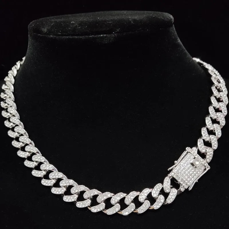 Men & Women Hip Hop Iced Out Bling Chain Necklace