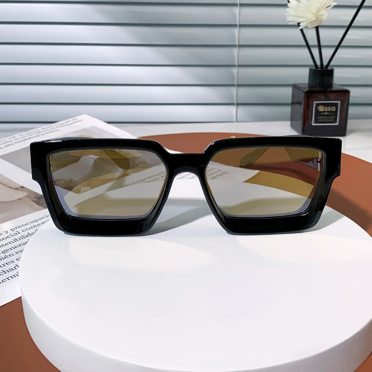 Ruiao Retro Millionaire Sunglasses – 2025 Luxury Square Shades for Men & Women - Image 3