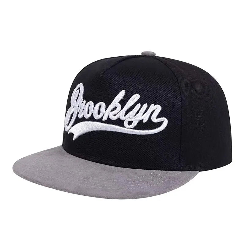BROOKLYN Letter Embroidered Snapback Cap – Men’s Fashion Cotton Hat for Outdoor & Hip Hop Style - Image 9