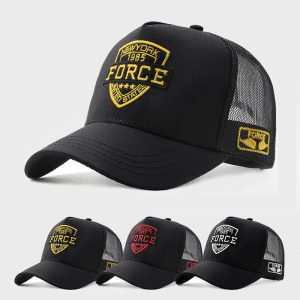 Summer Mesh Baseball Cap – Unisex Breathable Snapback Hat for Outdoor Sports & Hip Hop Style