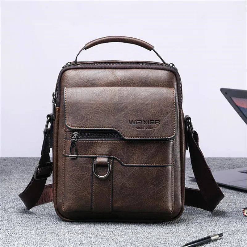 Men’s Durable Leather Shoulder Bag – High-Quality Crossbody Sling for Travel & Daily Style - Image 4