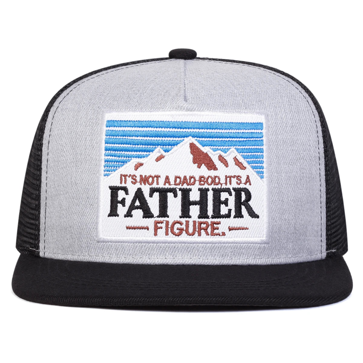 Unisex "It's A FATHER" Embroidered Hip-Hop Net Hat - Image 3