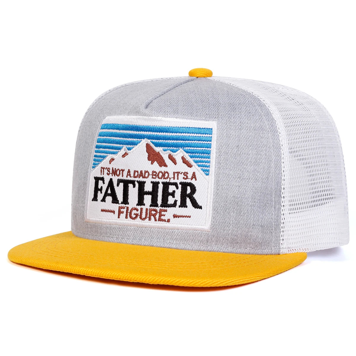 Unisex "It's A FATHER" Embroidered Hip-Hop Net Hat - Image 6