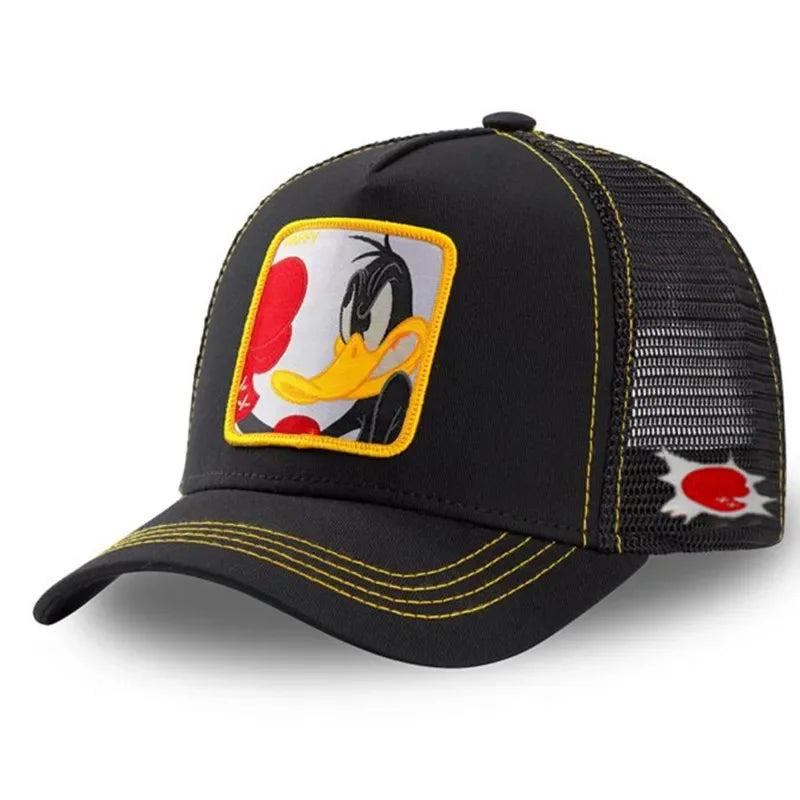 High-Quality Anime Cartoon Snapback – Unisex Cotton Mesh Trucker Cap for Men & Women - Image 12